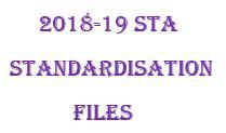 2018-19 STA Standardisation Files