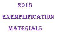 2018 Exemplification Materials