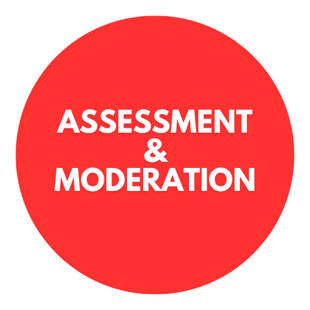 Red Circle for Assessment & Moderation