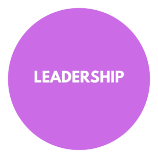 Purple circle for Leadership