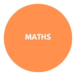 Orange circle for maths